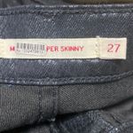 Levi's Women's Black Snakeskin Faux Leather High Waist Skinny Trousers Pants 27 Photo 4