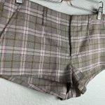 Free People Women's Alessia Micro Shorts Plaid Trouser Pink OB2005632 Size 10 Photo 2