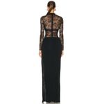 retrofete Saphhira Lace Bustier Maxi Dress Black Womens Size Large Photo 3