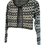 ZARA  Black and White Patterned Blazer Photo 0