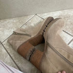 KORKS Women's Esmerelda Lug Sole Booties Color Taupe Size 7.5 side zip Tan Photo 5