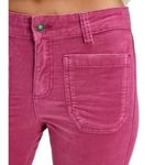Free People NWOT High Time Velvet Kick Flare Pants In Very Berry SZ-0 Photo 4