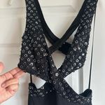 Mac Duggal  68166 Black Floral Sequined Crisscross Bodice Gown‎ Size 2 NWT Photo 5