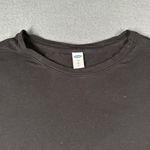 Old Navy  Luxe Womens S Tall Black Short Sleeve Thin Round Hem Tee T-shirt Top Photo 2