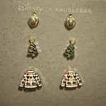 BaubleBar Disney x Holiday Christmas Winter Mickey Stud Earrings Set, 3 pcs Photo 1