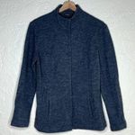 J. McLaughlin Women's Gray Merino Wool Snap Button Short Jacket Pockets Medium Photo 0