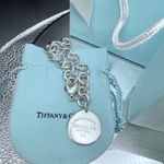 Tiffany & Co. Rare Return to Tiffany Round Tag Charm Bracelet Sterling Silver 7” Photo 4