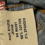 Max Studio Women's Ankle Jeans Size 12 Blue Dark Wash Cuffed Hem Photo 13