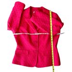 Le Suit Royal Coral Red Blazer Top Sz 8 Business Casual Photo 5