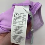 Seafolly Shine On Gathered Retro Bikini Bottom Brief Size 10 Eden Blue NWT Photo 4