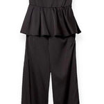 The Drop Women’s Medium Dressy Jumpsuit One Shoulder Stretch Black Pant Jumpsuit Photo 0