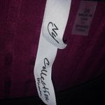 Ny Collection  2X Ribbed Lace Trimmed Asymmetrical Top Plus in Black Fuchsia Photo 3