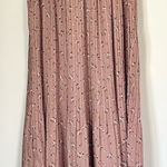 MELLODAY  Blush Mauve Floral Skirt - Size: Large Photo 0