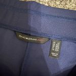 Isaac Mizrahi New Blue Pebble Knit Culottes with White Lace Floral Trim LP Photo 2