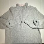 Orvis Sweatshirt Womens Large Gray Flip Cuff 1/4 Zip Pullover Preppy Lightweight Photo 10
