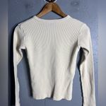 Brandy Melville  Cream Tori Basement Studio Thermal Long Sleeve Top Photo 1