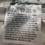 H&M NEW White Floral Linen Drawstring Baggy Wide Leg Trousers Pants Size L Photo 4