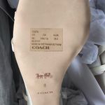 Coach Cait Leather Sandal Chalk Size 8 New NWT Photo 3