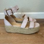 Lulus  Suede Powder Blush Espadrille Sandals Photo 1
