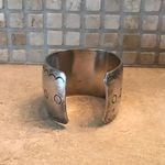 VINTAGE NAVAJO TURQUOISE GEM STONES STERLING SILVER CUFF BRACELET 7 1/2β Photo 3