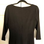 Calvin Klein Black 3/4 Sleeve Ruched Front Sheath Dress Size 4 Photo 6