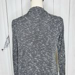 Sweet Pea Black Gray Ribbed Cardigan Size M Long Sleeve Lightweight Size M Photo 8
