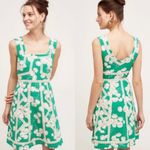 Maeve Anthropologie  Emma Green Floral Crochet‎ Lace Mini Dress Size 4 Photo 1