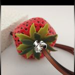 Tory Burch Strawberry Bag Charm New in Box Photo 4