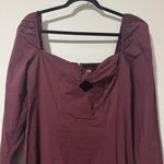 STAUD  Josephine Maxi Burgundy Dress Long Sleeve Size 10 Photo 3