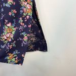 Liz Claiborne Vintage 90s Y2K Crazy Horse Navy Long Midi Floral Cottagecore Skirt womens L Photo 3