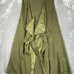 Eileen Fisher  Cardigan Linen Silk Habutai Small Petite‎ Open Draped Cascading Photo 0
