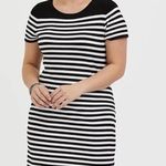Torrid Black&White Stripe Sweater Shift Dress Sz.1 NWT Photo 0