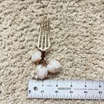 Elegant Gold Magnolia Hair Comb with Faux Pearls – Vintage Style Floral Hairpin Photo 3