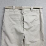 Charter Club Womens Pants Size 4 Beige Classic Fit Tummy Slimming Belted Slacks Photo 2