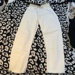 Verge Girl VRG GRL white straight leg jeans with raw hem Photo 0