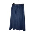 Orvis  Denim Skirt Women's Size‎ 6 Dark Wash A-Line Long Midi Casual Photo 1