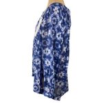 New Beach Lunch Lounge Penelope Top Blouse Blue White Size XL Long Sleeve Photo 1