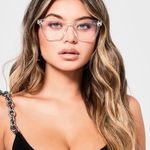 Quay Australia Hardwire Crystal Pink Frame Blue Light Crystal Clear Sunglasses Photo 0