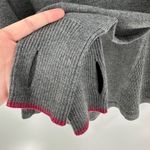 Eddie Bauer Gray Mock Neck Half Zip Pullover Knit Sweater Women's Size Medium Photo 5