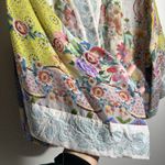 Johnny Was  Women SM Embroidered Kimono Duster Floral Open Front Pockets Cardigan Photo 1