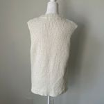 Abercrombie & Fitch white knit sleeveless sweater vest size L Photo 3