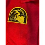 Wahine Red Wool Blend Varsity Bomber Jacket Aloha Hawaii Patch Lined M Size M Photo 3
