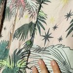 LoboRosa Pink Floral Puff Sleeve Palms Button Front Up Dress Size Large Photo 11