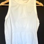 Athleta cropped high neckline compression racerback top women's size M nylon Photo 0