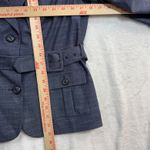 The Limited NWT  M Blue Belted Blazer 3/4 Sleeve Business Casual Professional Y2K Photo 8
