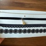 4pcs/set Multi Styles Gothic Black Lace Velvet Choker Necklace for Women Fashion Photo 0