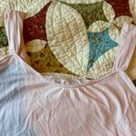 J.Jill Vintage pink Y2K tank top with lace detail. Size M. Brand Photo 2