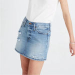 Madewell  Rigid Blue Denim Straight Denim Skirt Size S Photo 1