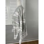 Aerie  Camo Sweatshirt Women's Medium Gray Green Side Slits Oversized Souchy Rib Photo 5