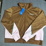 Adidas Originals Retro Luxury Track Jacket Brown Size 1X Photo 3